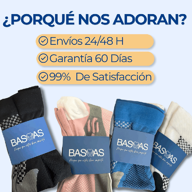 Calcetines puestos dentro del zapato, comodidad todo el día